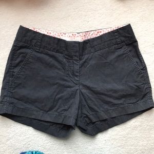 J. Crew black chino shorts size 2